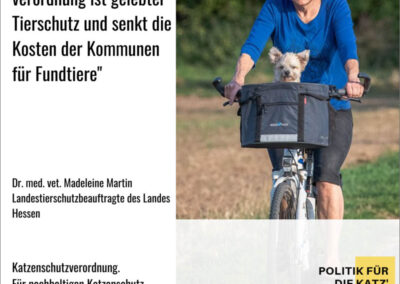 für eine Katzenschutzverordnung: Madeleine Martin, Landestierschutzbeauftragte Hessen