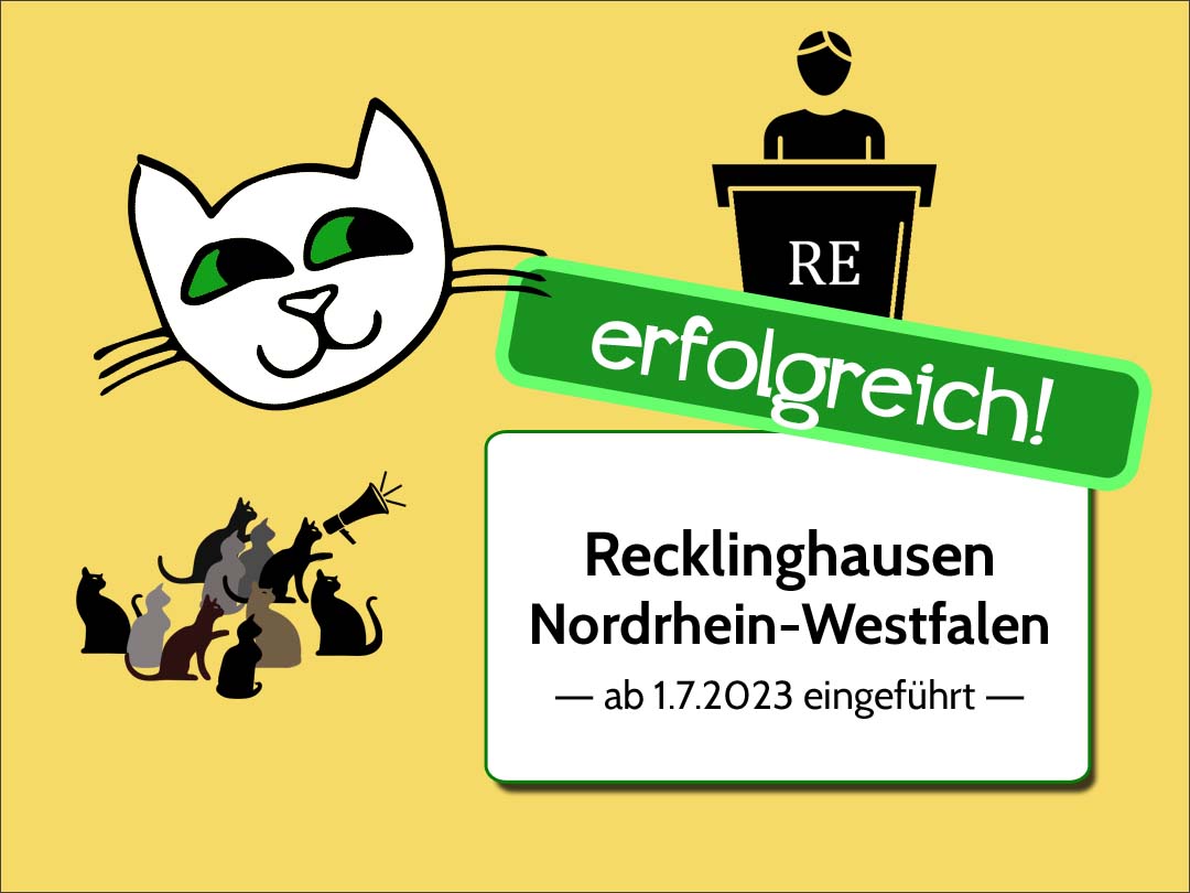 erfolgreich: Katzenschutzverordnung Recklinghausen